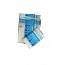 Set Mundu - Designed border -Blue